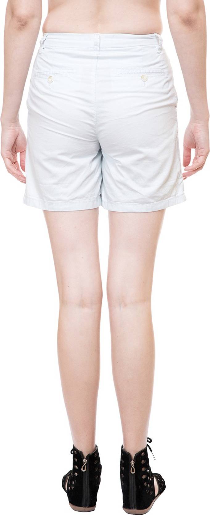 KOTTY  Solid Women White Regular Shorts