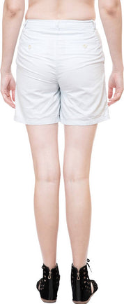 KOTTY  Solid Women White Regular Shorts