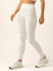 KOTTY  Solid Women White Tights