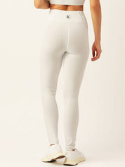 KOTTY  Solid Women White Tights