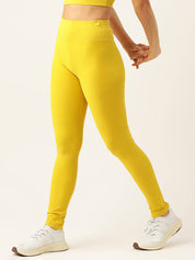 KOTTY  Solid Women Yellow Tights