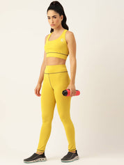 KOTTY  Solid Women Yellow Tights