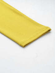 KOTTY  Solid Women Yellow Tights