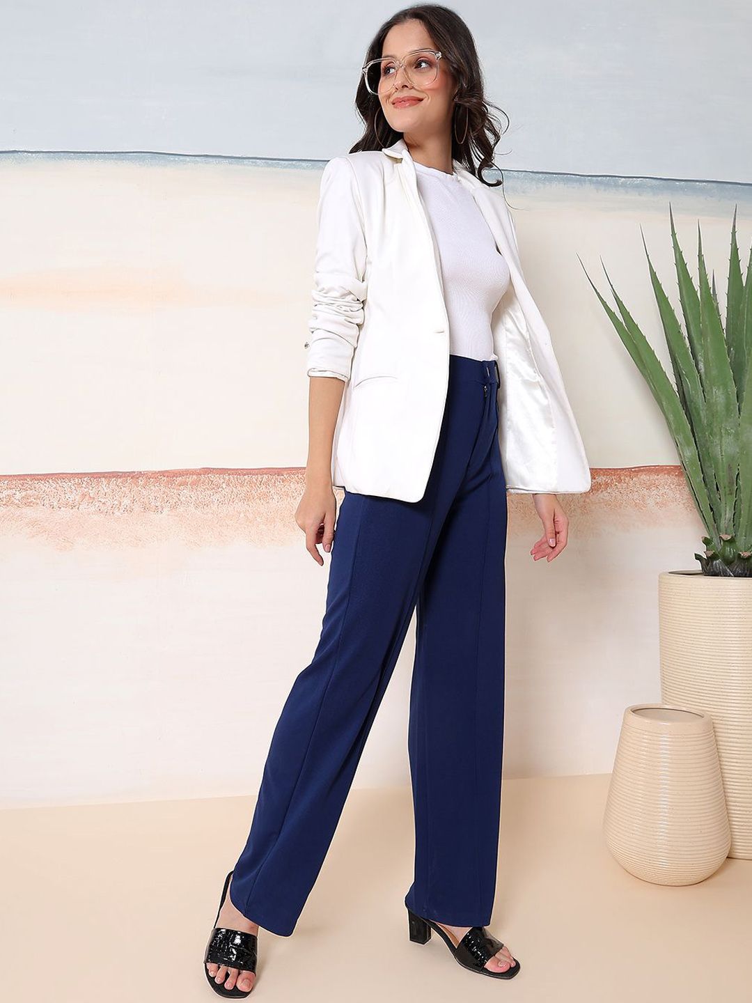 Kotty Women Shrug and Top With Trousers Co-Ords