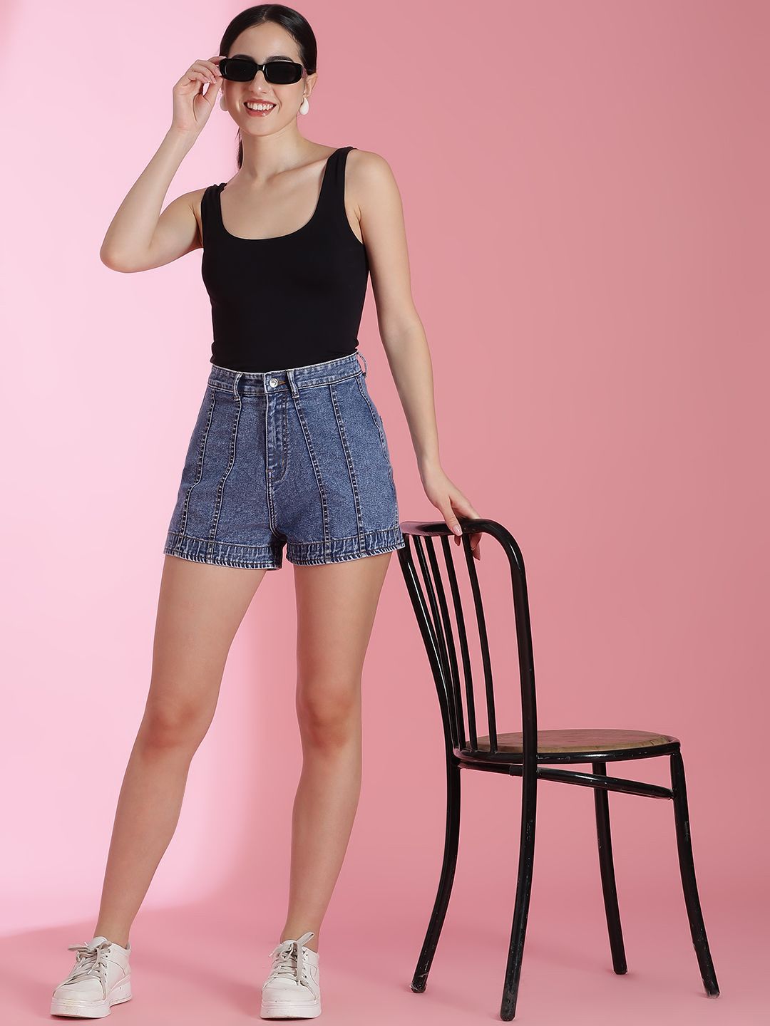 Kotty Women High-Rise Denim Shorts
