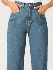 Kotty Women Straight Fit High-Rise Stretchable Jeans