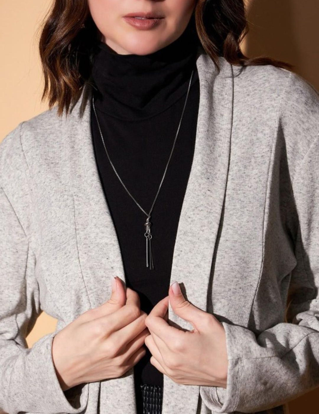 Kotty Grey Open Front Shrug