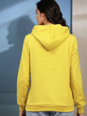 Kotty Women Graphic Printed Hooded Neck Full Sleeve Sweatshirt