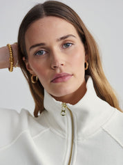 Kotty Women Shirt Collar Long Sleeves Pullover Sweatshirt