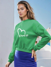 Kotty Women Typography Printed Long Sleeves Sweatshirt