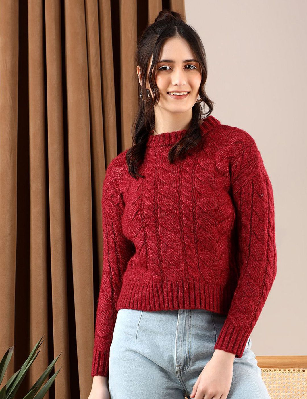 Kotty Women Cable Knit Pullover