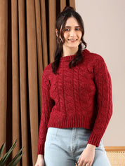 Kotty Women Cable Knit Pullover