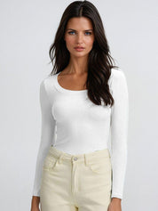 Kotty White and Navy Blue Long Sleeves T-Shirt with Trouser