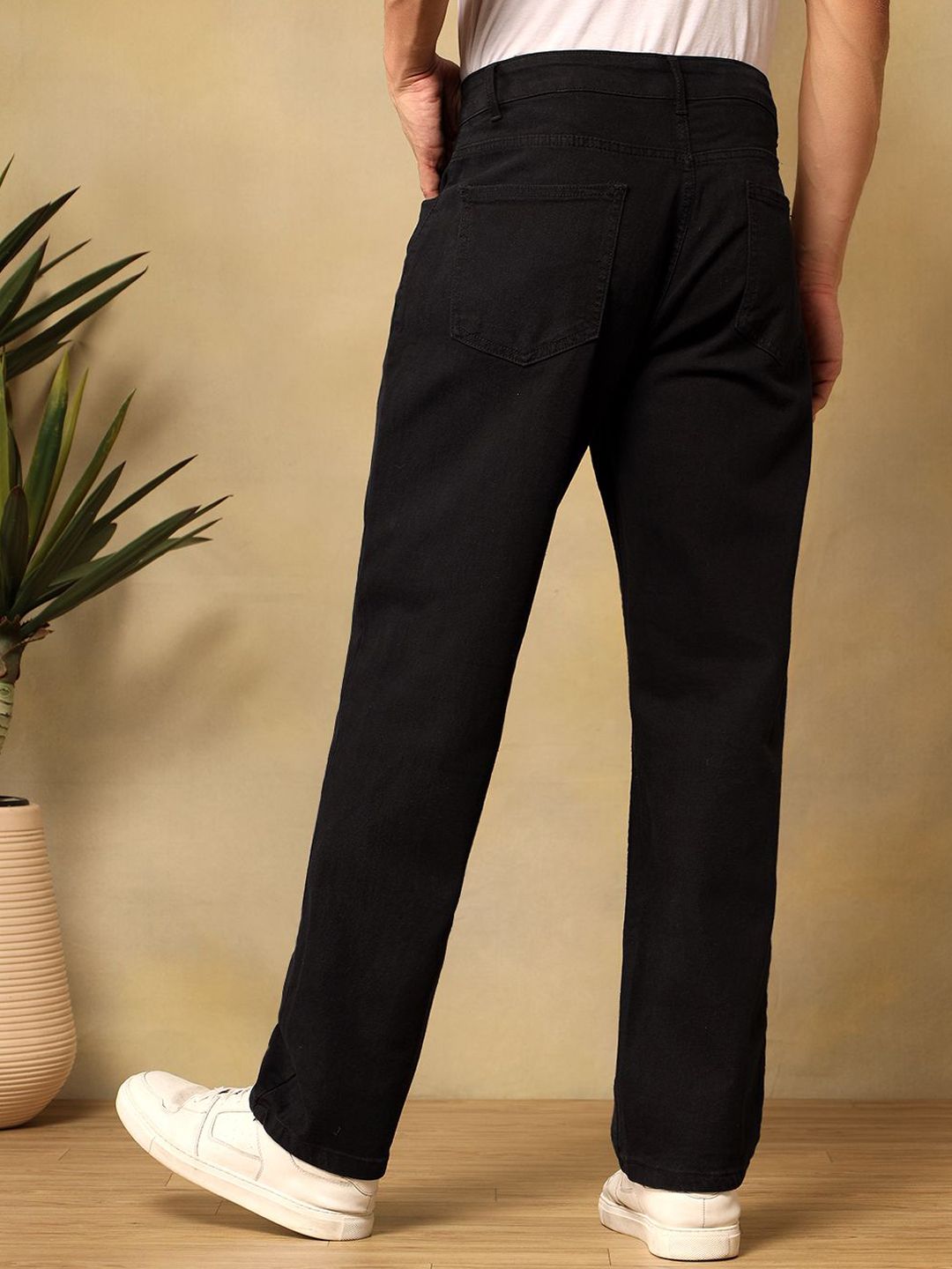 Kotty Men Regular Fit Mid-Rise Stretchable Cotton Jeans