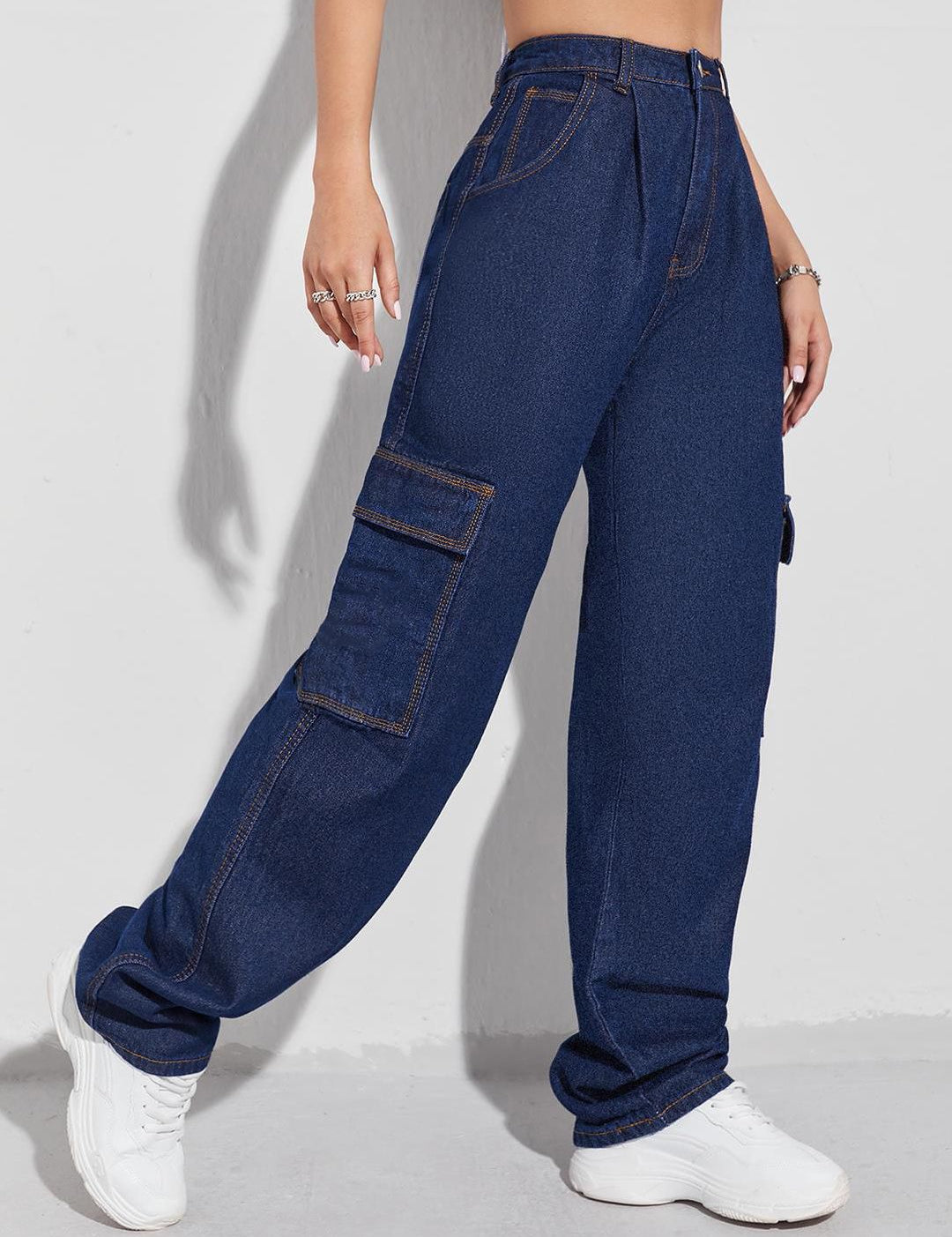 Kotty Women Straight Fit High-Rise Stretchable Jeans