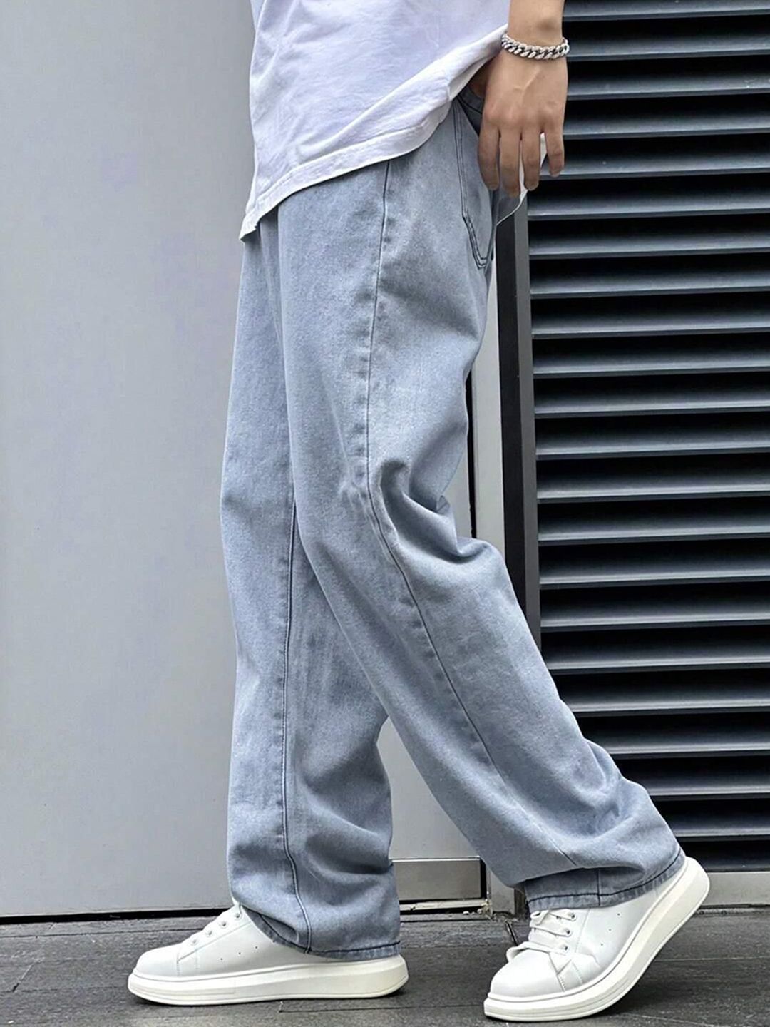 Kotty Men Baggy Fit Low-Rise Stretchable Jeans