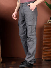 Kotty Men Relaxed Easy Wash Cargos Trousers