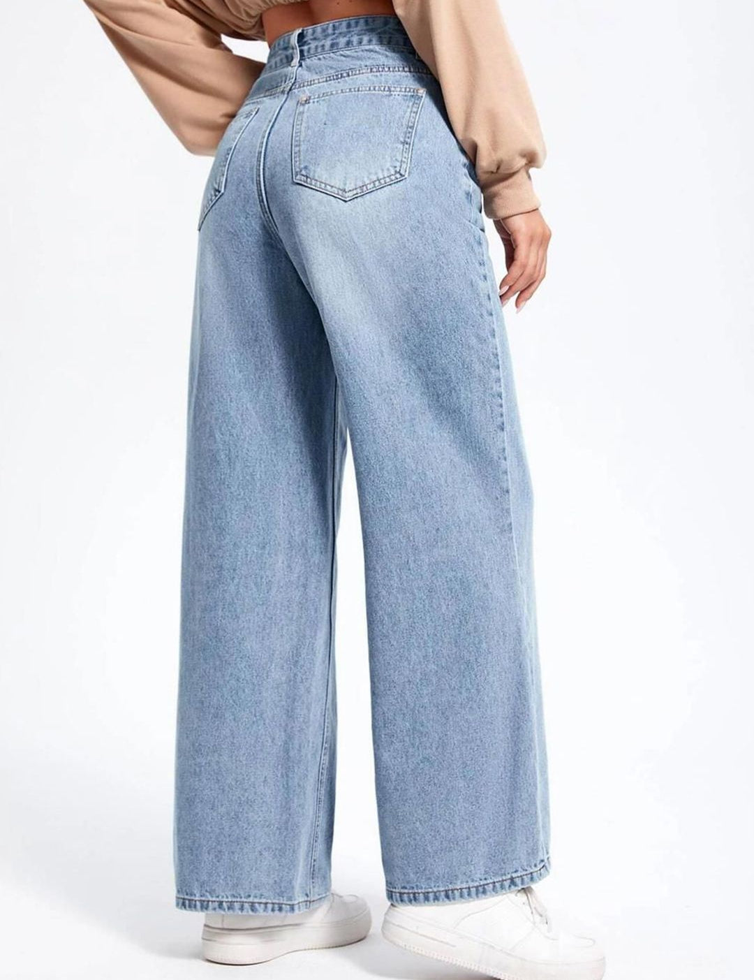 Kotty Women Straight Fit High-Rise Stretchable Jeans