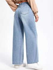 Kotty Women Straight Fit High-Rise Stretchable Jeans