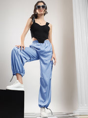 Kotty Women High-Rise Jogger Fit Cargos Trousers