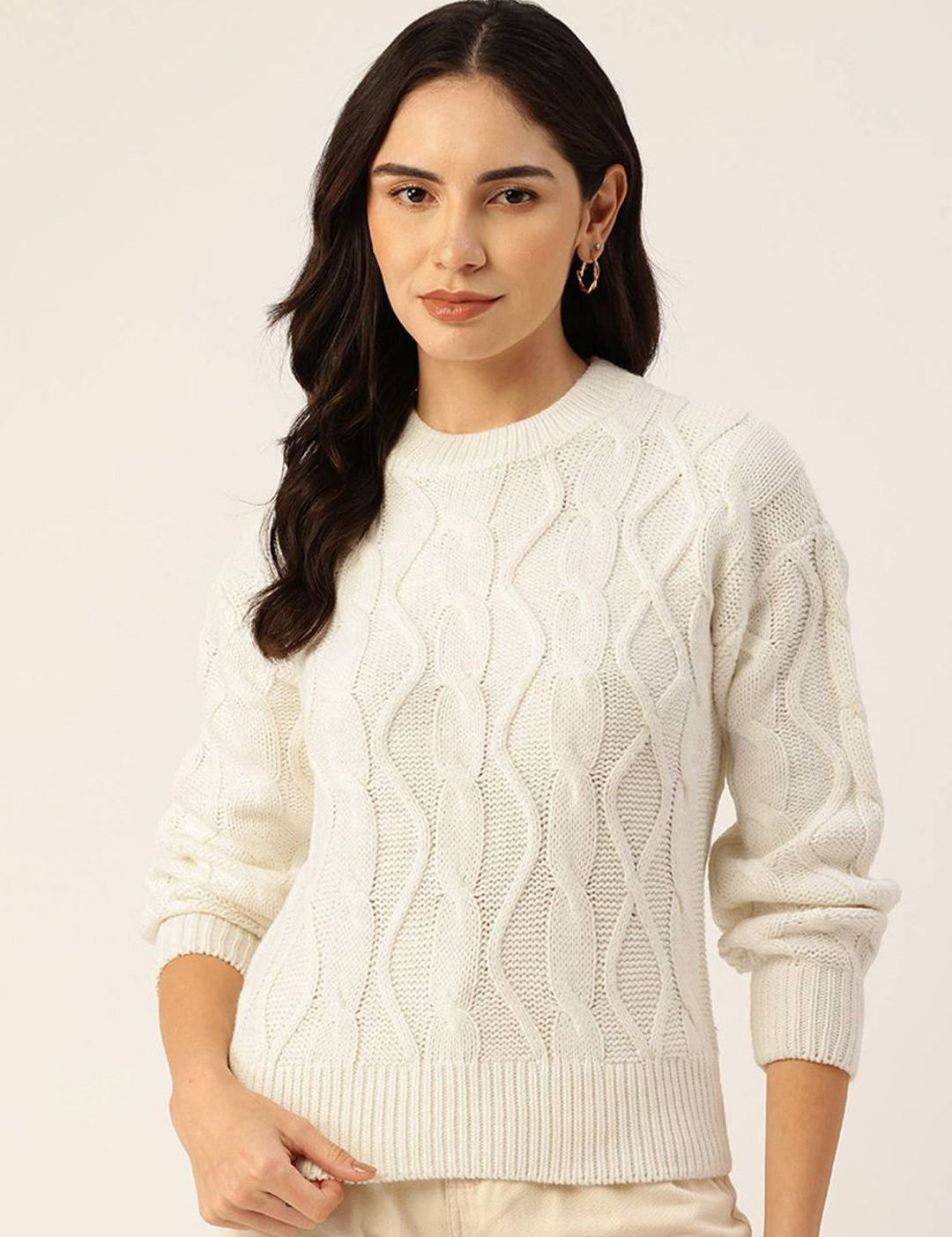 Kotty Women Cable Knit Pullover Sweaters