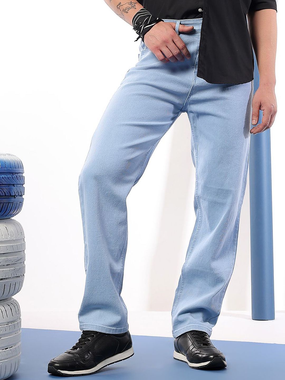 Kotty Men Comfort Regular Fit Mid-Rise Stretchable Jeans