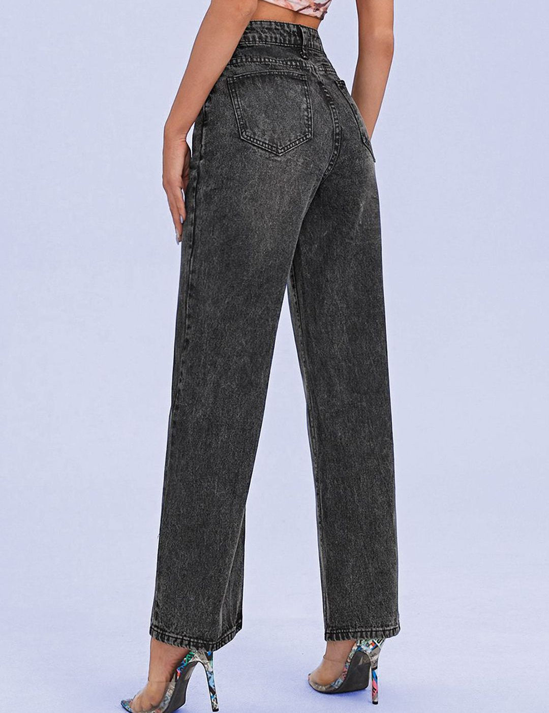 Kotty Women Jean Straight Fit High-Rise Stretchable Jeans