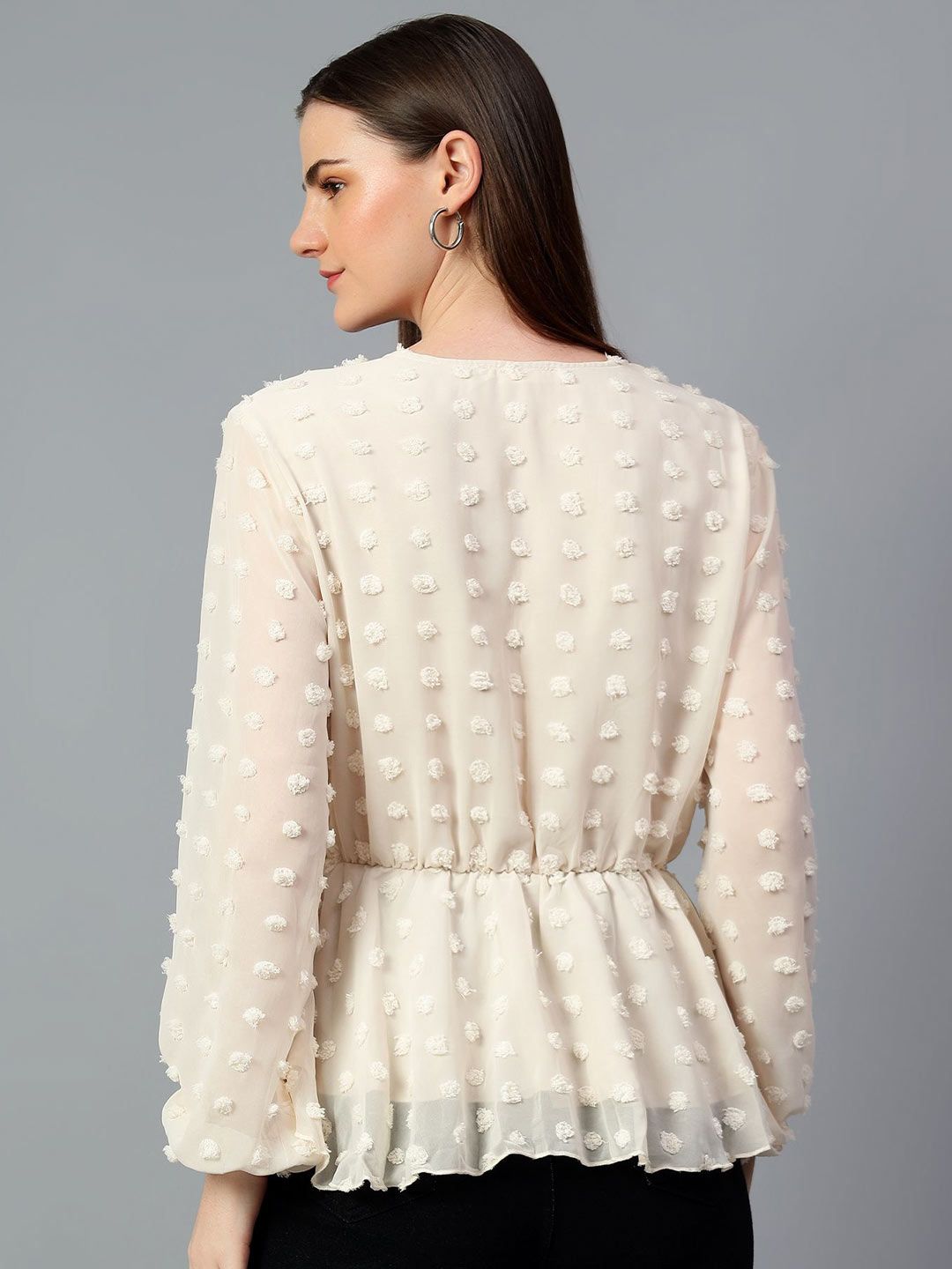 Kotty Women Solid V-Neck Top