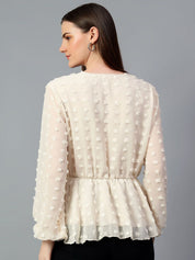 Kotty Women Solid V-Neck Top