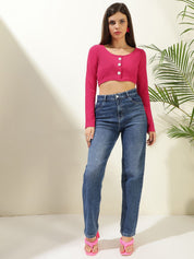 Kotty Women Solid Scoop Neck Top