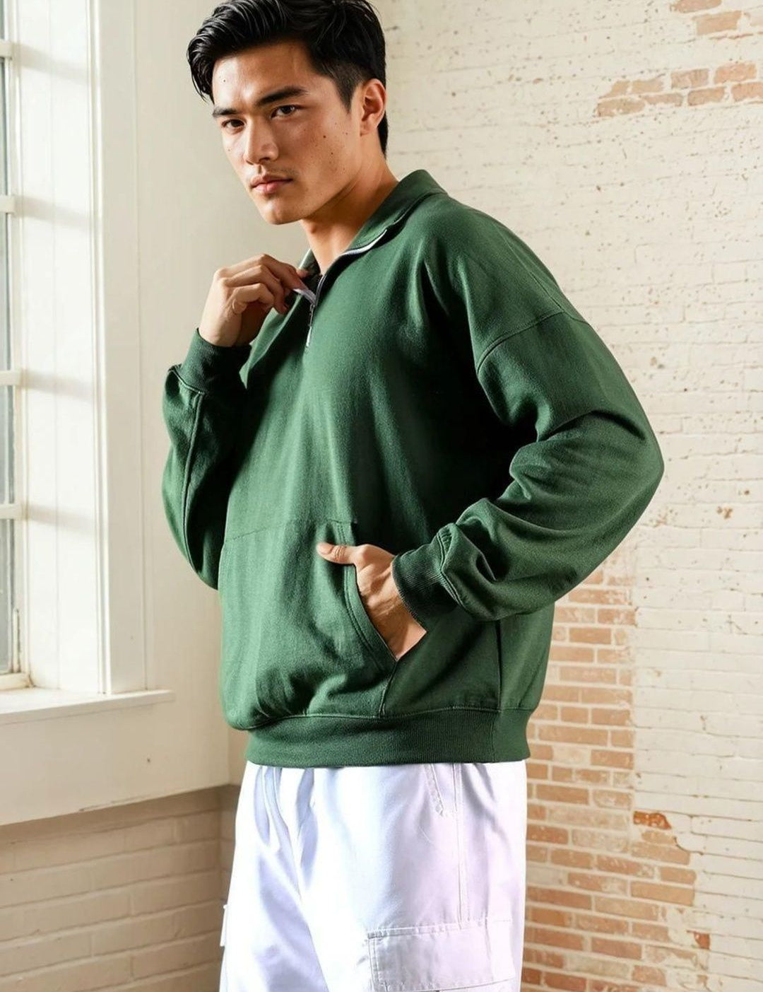 Kotty Men Mock Neck Sweatshirt