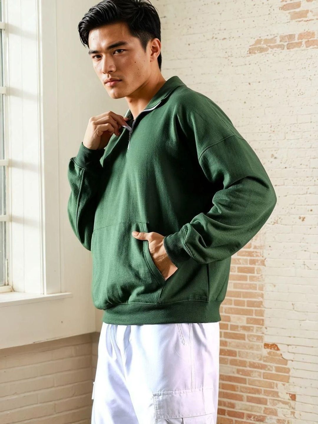 Kotty Men Mock Neck Sweatshirt