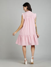 Kotty Women Flared Sleeve A - Line Dress