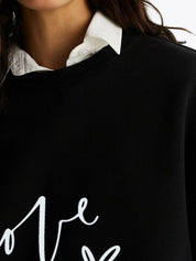 Kotty Women Typography Printed Long Sleeves Sweatshirt