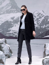 Kotty Notched Lapel Single-Breasted Overcoat
