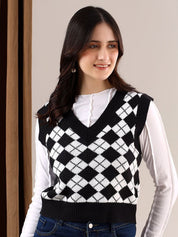 Kotty Women Crop Sweater Vest