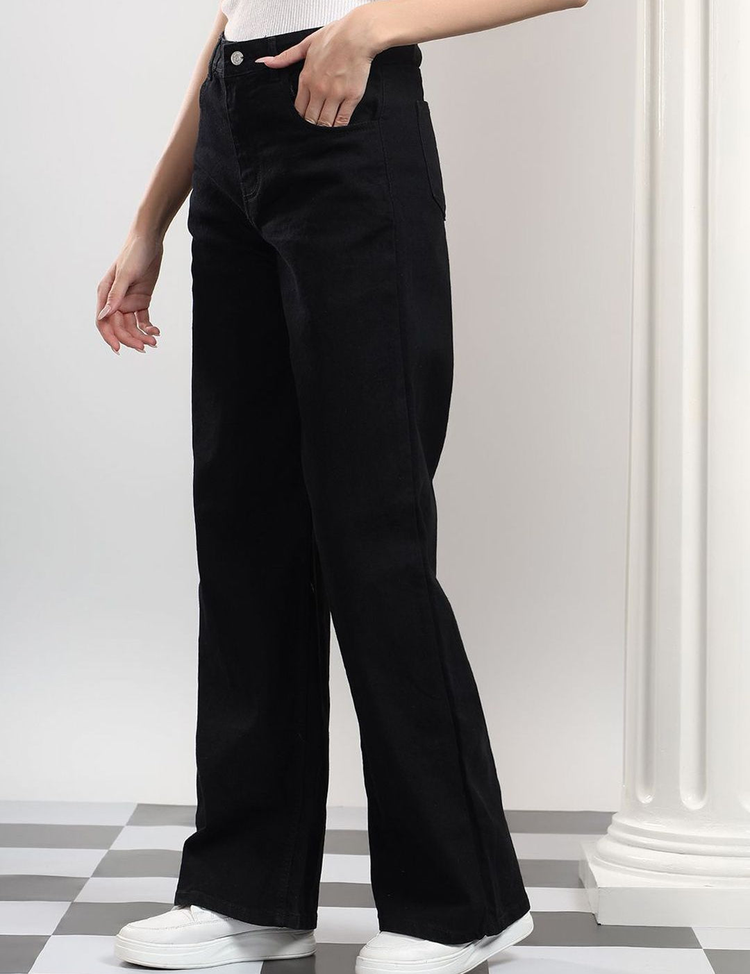 Kotty Women Flared High-Rise Jeans