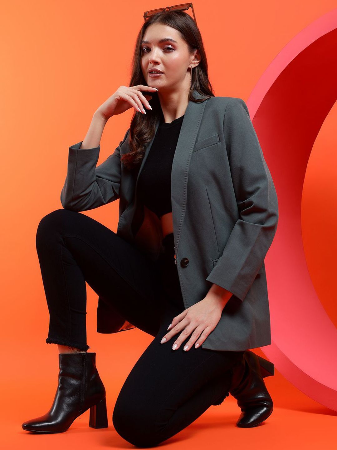 Kotty Solid Shawl Collar Overcoat