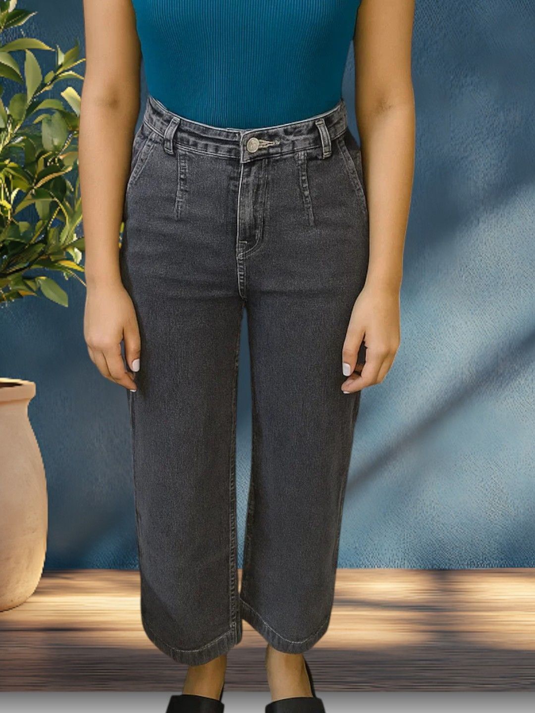 Kotty Women Regular Fit High-Rise Faded Stretchable Jeans