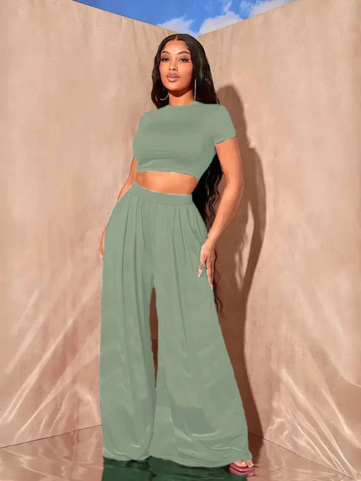KOTTY Top Palazzos Co-ords Set