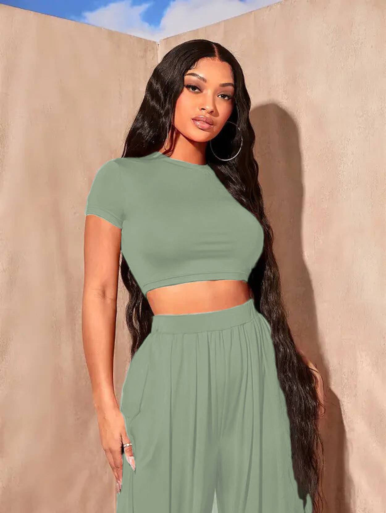 KOTTY Top Palazzos Co-ords Set