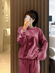 Kotty Round Neck Sweatshirt With Joggers Co-Ords Set