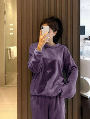 Kotty Round Neck Long Sleeves Sweatshirt With Joggers Co-Ords