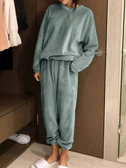 Kotty Round Neck Sweatshirt With Joggers Co-Ords Set