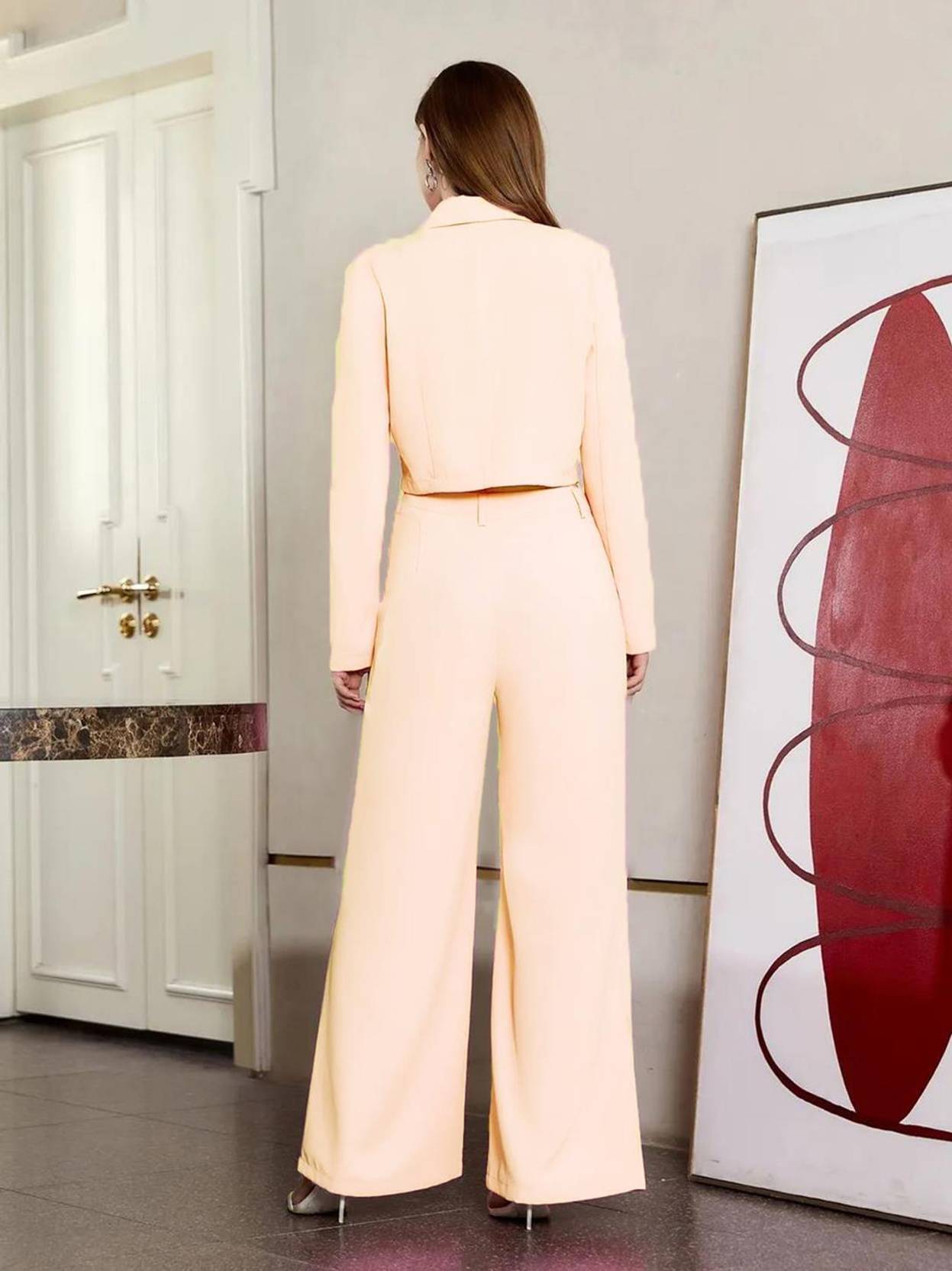 KOTTY Top Pant Co-ords Set with Blazer