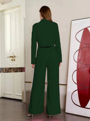 KOTTY Top Pant Co-ords Set with Blazer