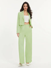 KOTTY Top Pant Co-ords Set with Blazer