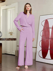 KOTTY Top Pant Co-ords Set with Blazer