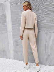 KOTTY Top Pant Co-ords Set with Blazer