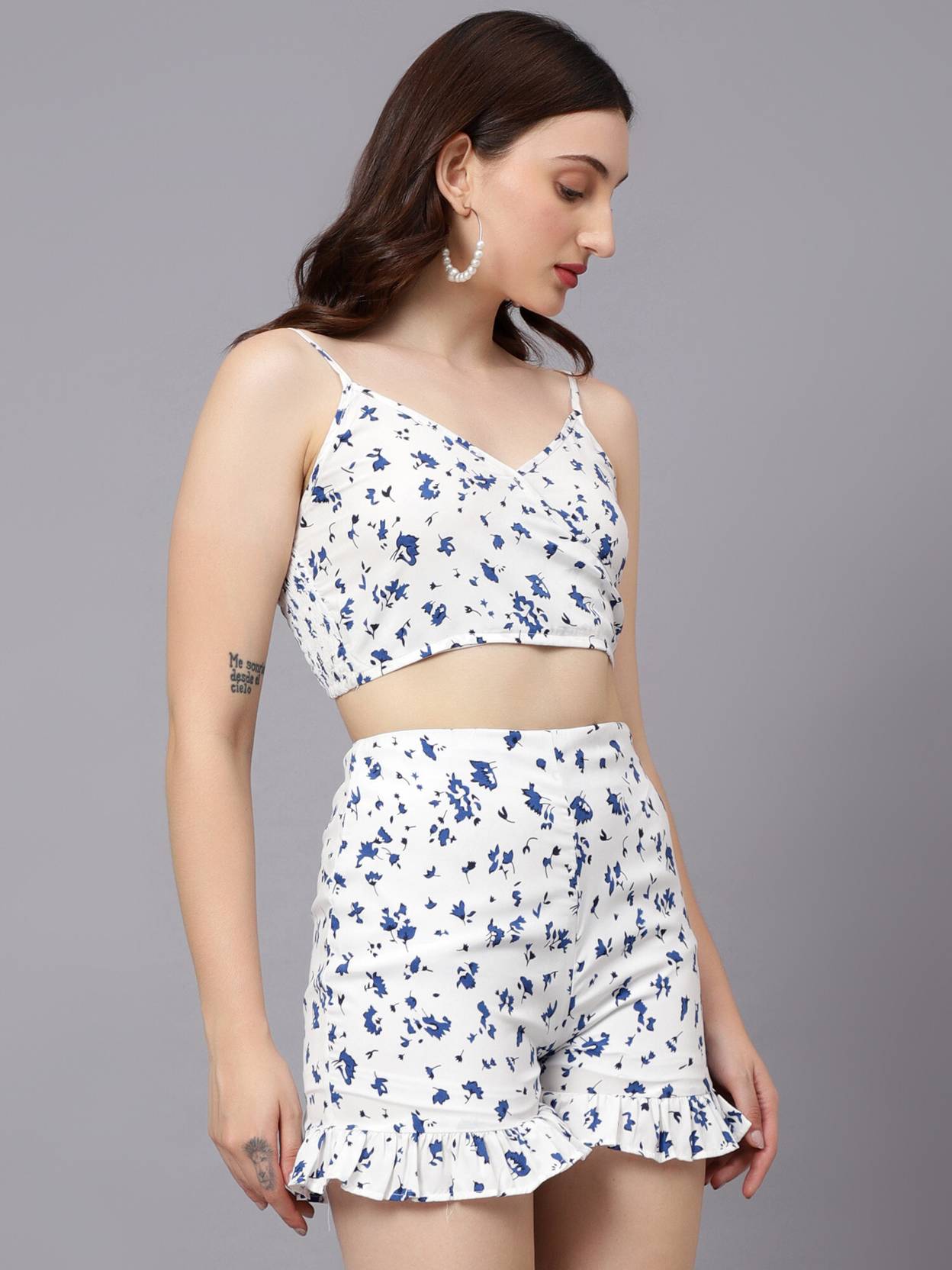 KOTTY Top Regular Shorts Co-ords Set